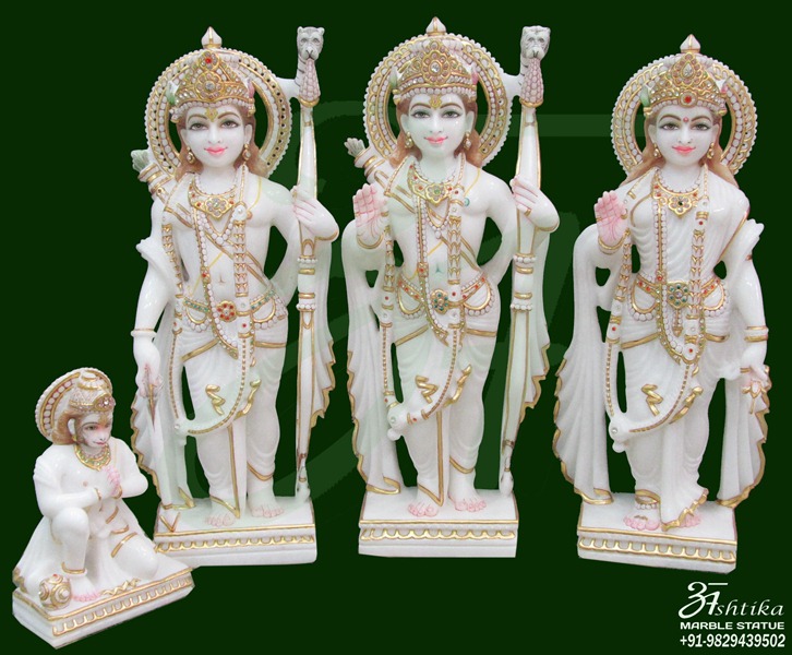 Pure White Ram Darbar Sculpture