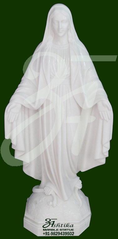 Marble Mother Mary Statue