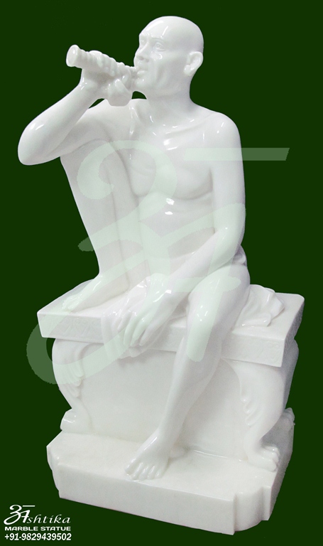 Marble Gajanan Statue