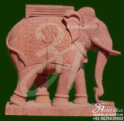 Marble Elephant Sculpture