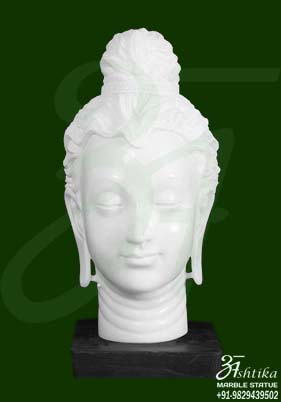 White Marble Gautam Buddha Murti