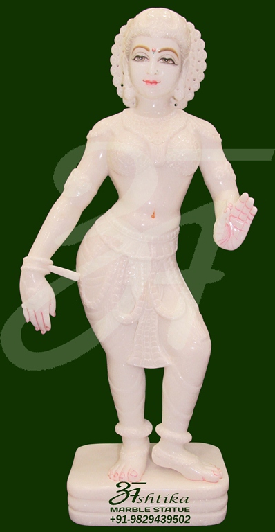 White Marble Lady Statue