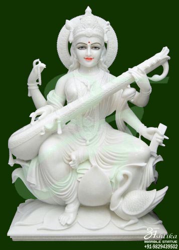 Hindu Goddess Saraswati Sculpture
