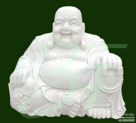 Stone Laughing Buddha Statue