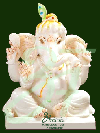Marble Bal Ganesha Idol