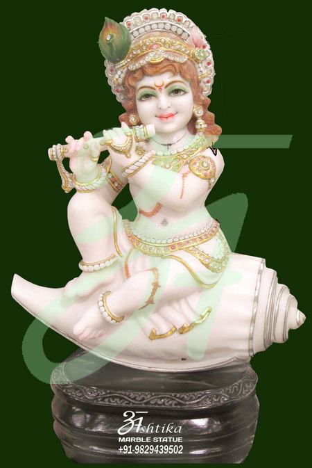 Marble Krishna Statue For Temple