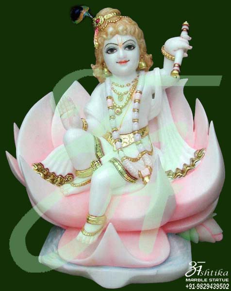 Krishna Statue On Lotus