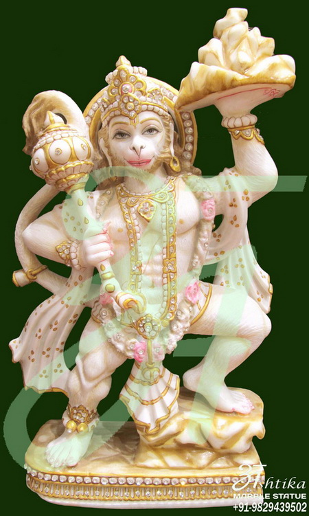 Mahavir Hanuman Marble Statue