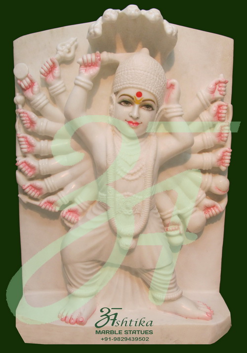 Marble Lord Durga Statue