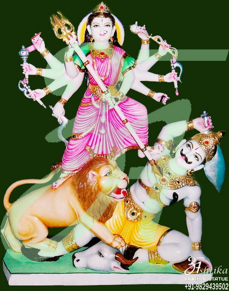 Marble Durga Moorti In Rajasthan