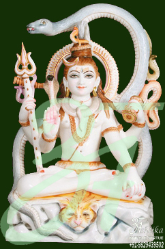 Lord Shiva Statue With Om