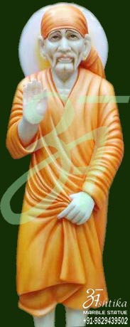 Marble Sai Baba Statue Standing Pose