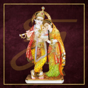 Radha Krishna Marble Statue