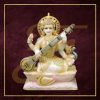 Saraswati Marble Statue 03