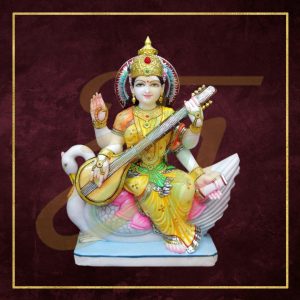 Saraswati Marble Statue