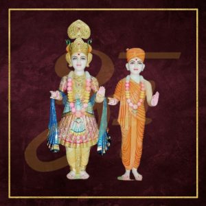 Swami narayan marble statue 04