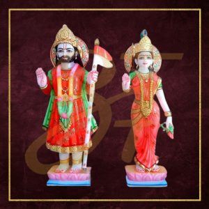 Ramdev baba marble statue 03