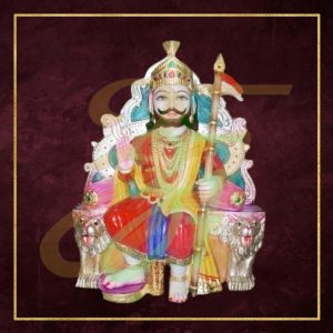 Ramdev baba marble statue