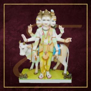 Lord Dattatreya Marble Statue